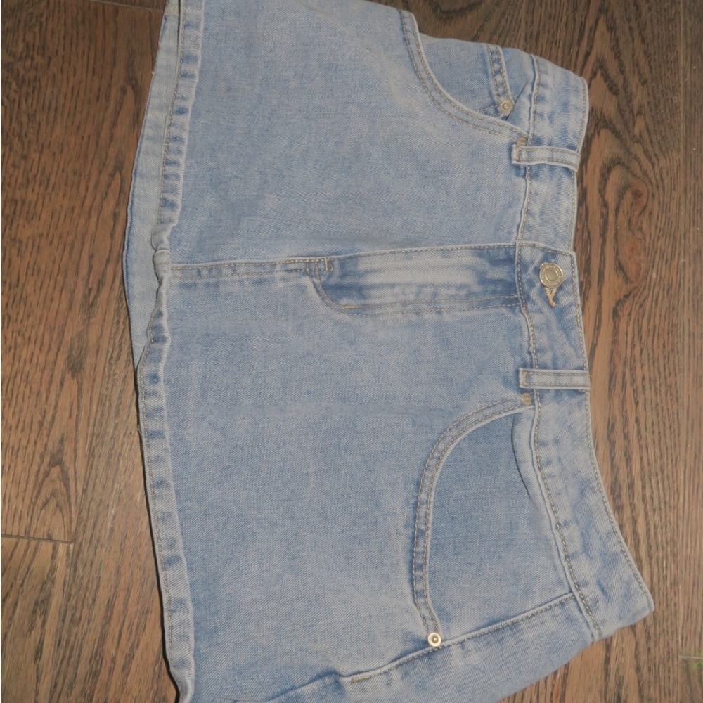 Light Blue Denim Women's Shorts